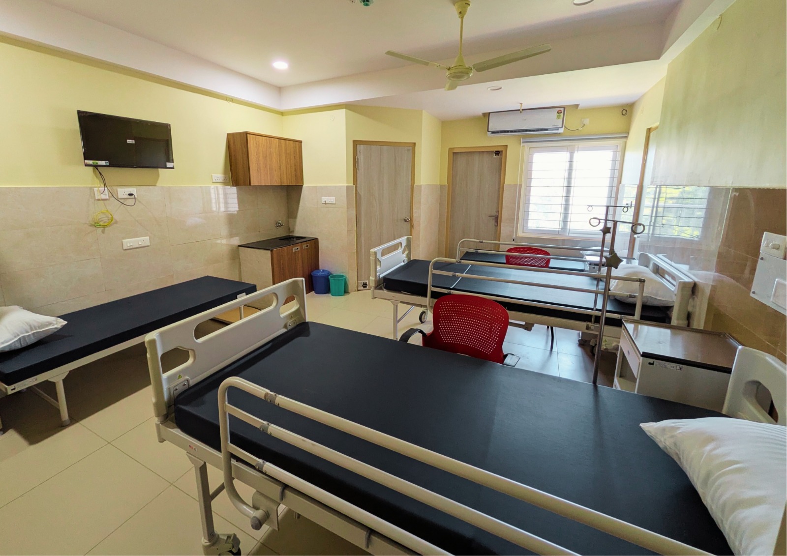 The dining hall for residents and patients.