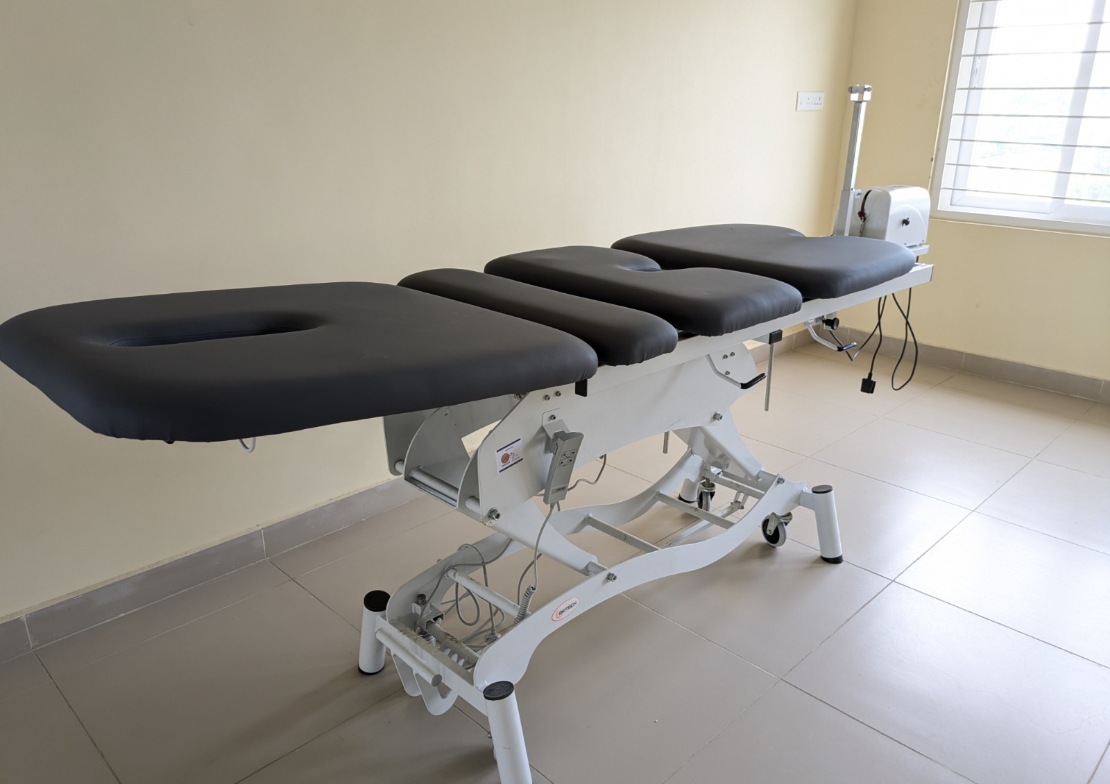 The main entrance to the Age Care Foundation hospital.